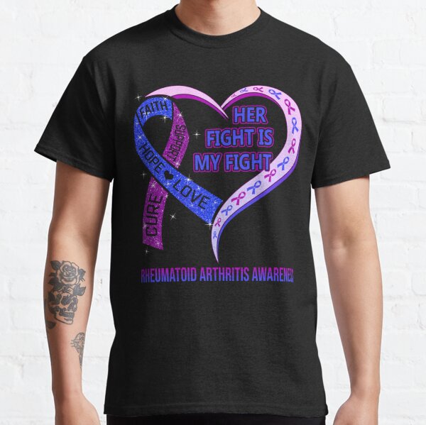 Rheumatoid Arthritis Believe Heart Ribbon Shirts