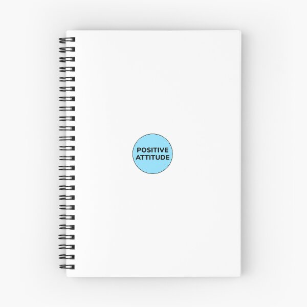 Item preview, POSITIVE ATTITUDE blue circle designed and sold by Inspirationmotivation.