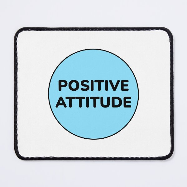 Item preview, POSITIVE ATTITUDE blue circle designed and sold by Inspirationmotivation.