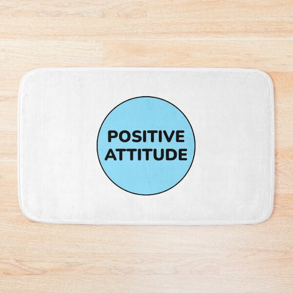 Item preview, POSITIVE ATTITUDE blue circle designed and sold by Inspirationmotivation.