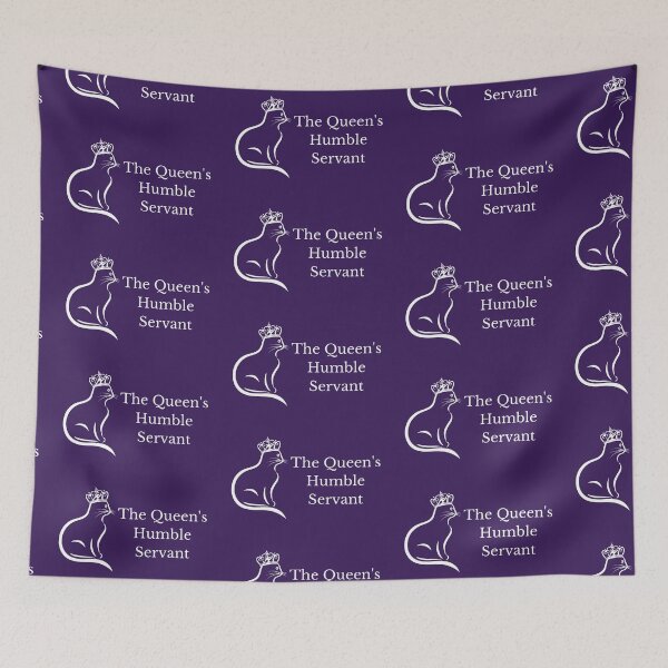 Item preview, The Queen's Humble Servant Funny Spoiled Kitty Cat Female Kitten Humor designed and sold by InterpreTees.