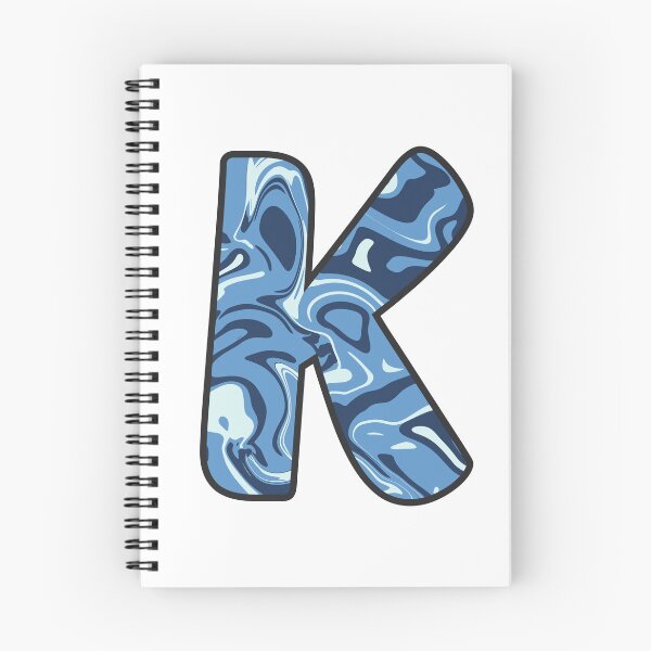 Artikelvorschau, K - Blauer Marmor-Alphabet-Buchstabe entworfen und verkauft von Emmyteddy.