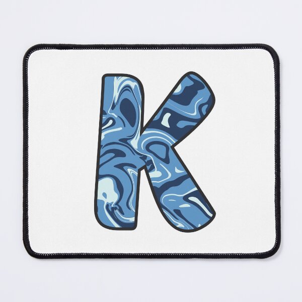 Item preview, K - Blue Marble Alphabet Letter designed and sold by Emmyteddy.