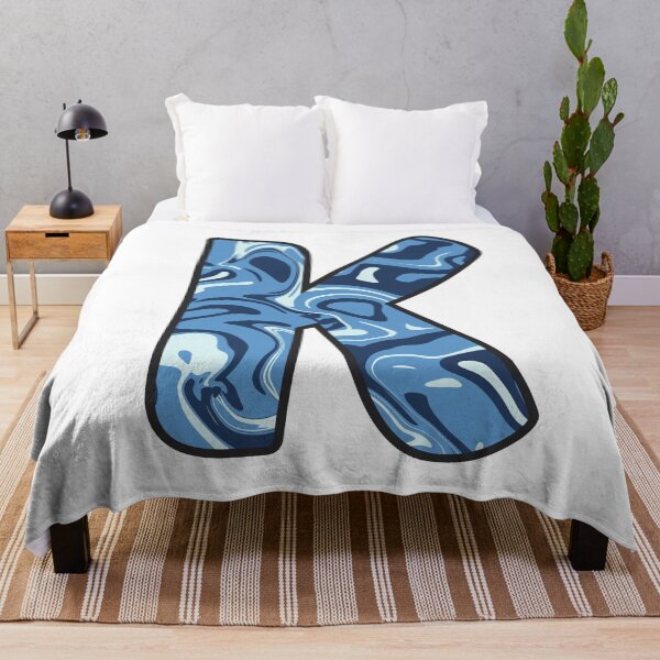 Item preview, K - Blue Marble Alphabet Letter designed and sold by Emmyteddy.