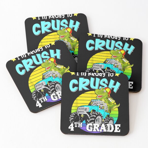 Item preview, I'm Ready To Crush 4th Grade Dinosaur Back To School  designed and sold by charalphe.