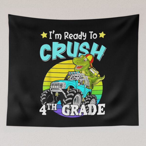 Item preview, I'm Ready To Crush 4th Grade Dinosaur Back To School  designed and sold by charalphe.