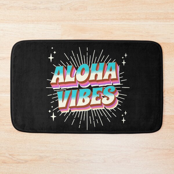 Item preview, Aloha Vibes Hawaii Retro Style Aloha Vintage 80's Hawaiian Style Typography  designed and sold by FreeSpiritAloha.