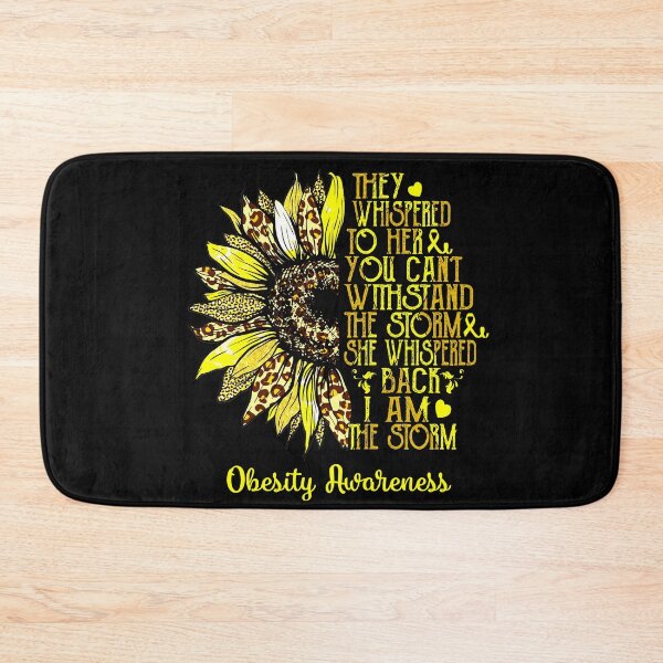 Item preview, I Am The Storm Sunflower Leopard Obesity Awareness designed and sold by rechardtee.
