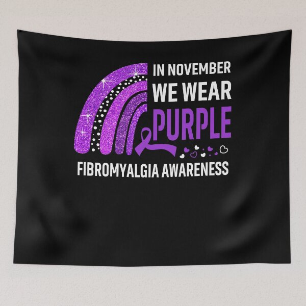 Item preview, In November We Wear Purple Fibromyalgia Awareness designed and sold by Gillosina.