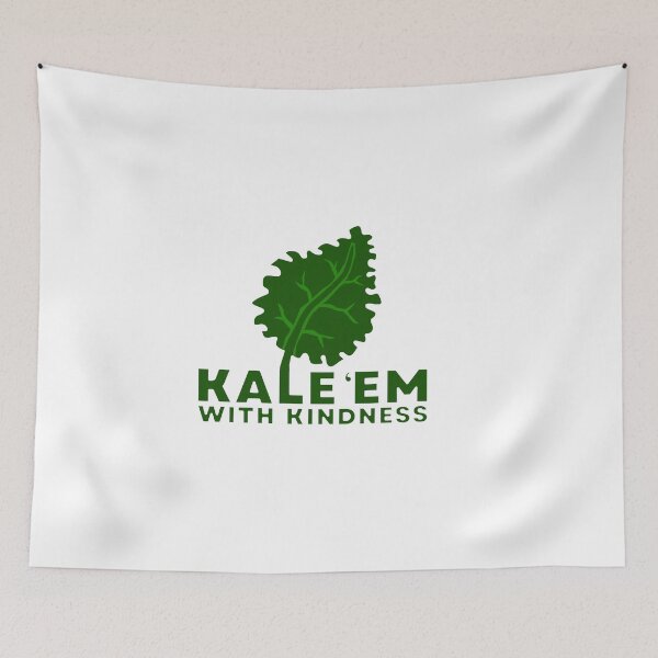 Item preview, Kale 'Em With Kindness, Kale Shirt, Unisex, Vegan Shirt, Foodie Shirt, Plant Lover Shirt, Kale Lover Shirt, Vegan Clothing, Vegetarian Shirt designed and sold by CatchUriDesigns.