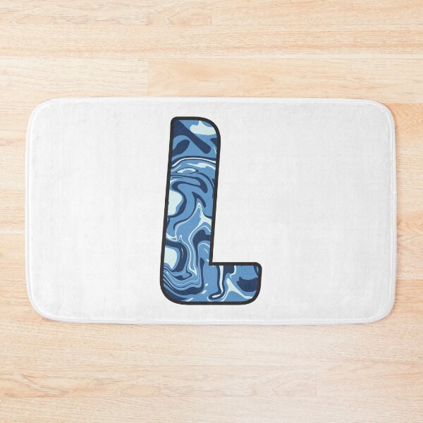 Item preview, L - Blue Marble Alphabet Letter designed and sold by Emmyteddy.