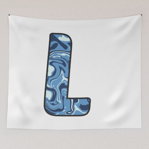 Item preview, L - Blue Marble Alphabet Letter designed and sold by Emmyteddy.