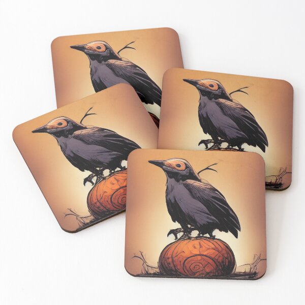Item preview, A bird on a pumpkin designed and sold by etherElric.