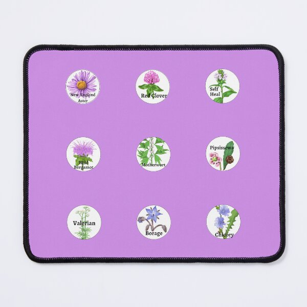 Item preview, Go Herbal World label stickers, flowers designed and sold by SilviPavlova.