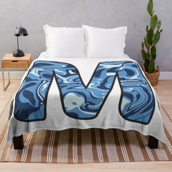 Item preview, M - Blue Marble Alphabet Letter designed and sold by Emmyteddy.