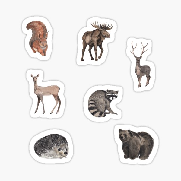 Item preview, Watercolor Woodland, Forest Animals designed and sold by silviaol.