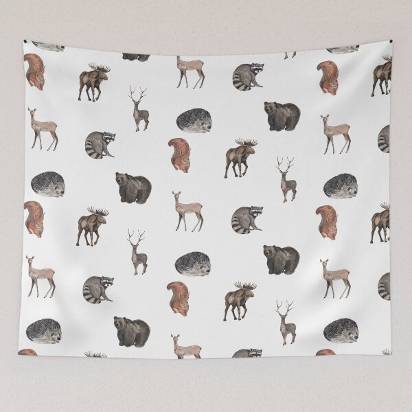 Item preview, Watercolor Woodland, Forest Animals designed and sold by silviaol.
