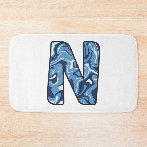 Item preview, N - Blue Marble Alphabet Letter designed and sold by Emmyteddy.