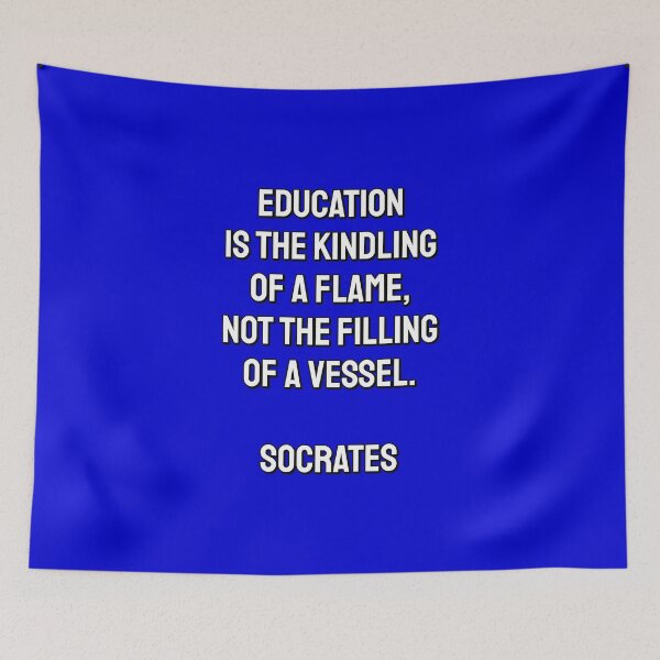 Item preview, Education is the kindling of a flame  - Socrates quotes  designed and sold by Inspirationmotivation.