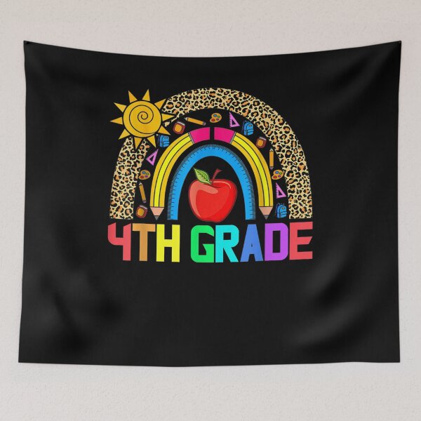 Item preview, Fourth Grade Teacher Leopard Rainbow 4th Grade Teacher Funny  designed and sold by charalphe.
