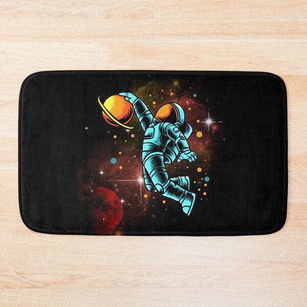 Item preview, Space Jamming Astronaut Slam dunk Saturn in space designed and sold by MyMerch4u.