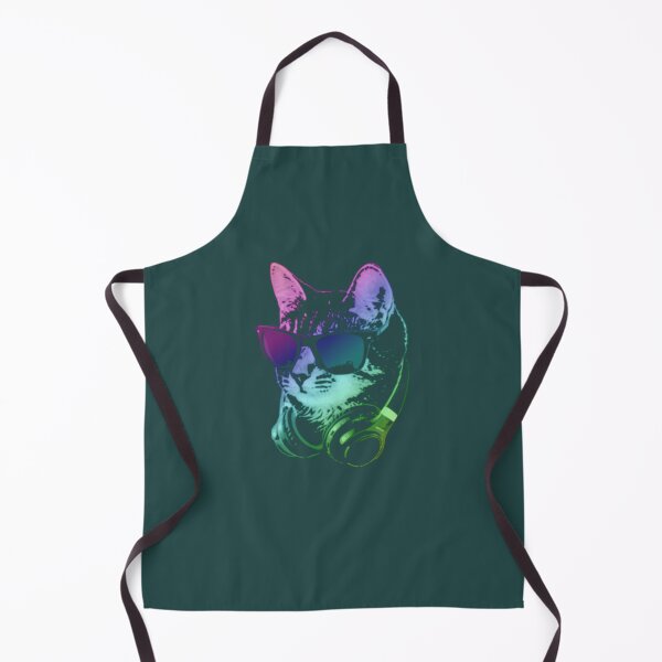 Item preview, DJ Cat In Neon Lights designed and sold by TokawaManzo.