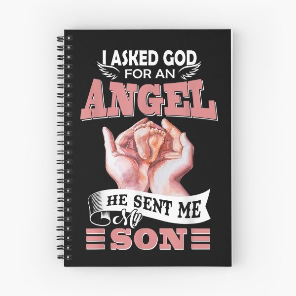 Item preview, I Ask God For An Angel He Sent Me My Son Parent Announcement  designed and sold by charalphe.
