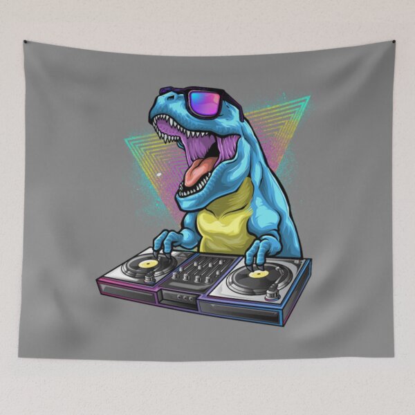 Item preview, DJ Dinosaur T Rex designed and sold by TokawaManzo.