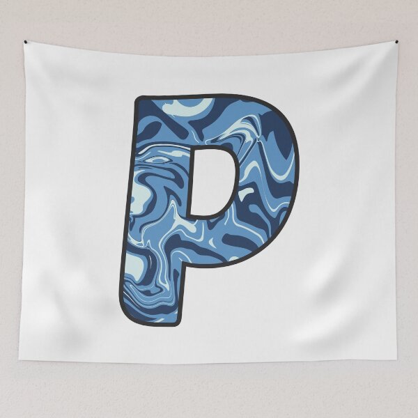 Item preview, P - Blue Marble Alphabet Letter designed and sold by Emmyteddy.