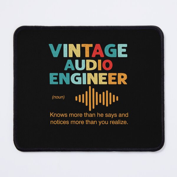 Item preview, Vintage Audio Engineer retro sound guy funny cute cool designed and sold by elizabethdawnn.