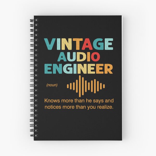 Item preview, Vintage Audio Engineer retro sound guy funny cute cool designed and sold by elizabethdawnn.
