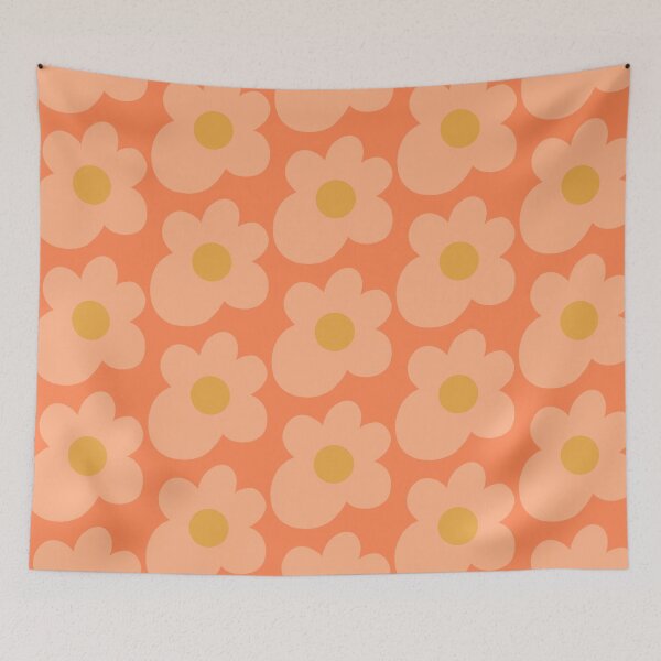 Item preview, peachy puffy flower designed and sold by abby cartwright.