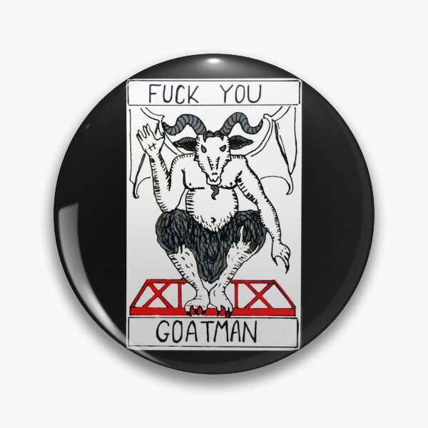 Item preview, Buzzfeed Unsolved Goatman Devil Tarot Card     designed and sold by CoolCubeMerchs.