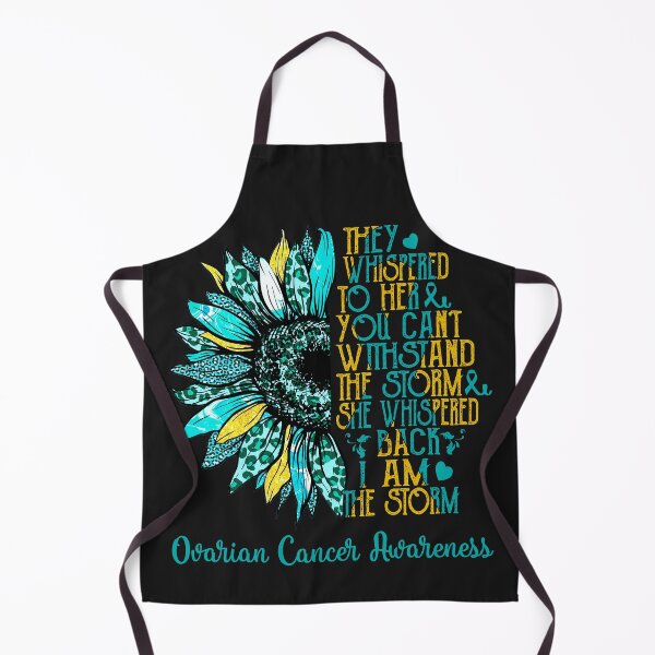 Item preview, I Am The Storm Sunflower Leopard Ovarian Cancer Awareness designed and sold by rechardtee.