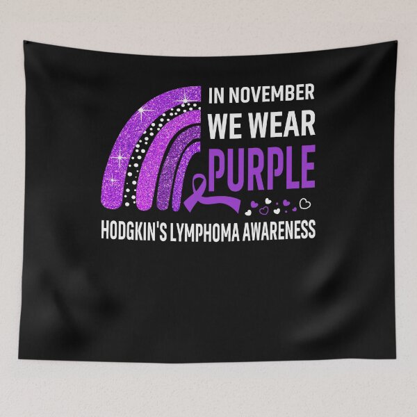 Item preview, In November We Wear Purple Hodgkin's Lymphoma Awareness designed and sold by Gillosina.
