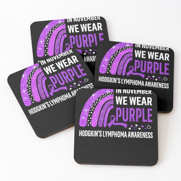 Item preview, In November We Wear Purple Hodgkin's Lymphoma Awareness designed and sold by Gillosina.