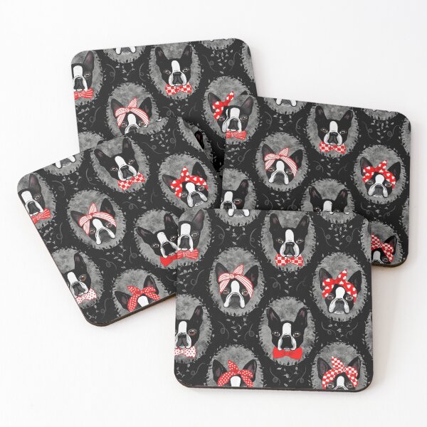 Item preview, Fancy Rockabilly Boston Terriers designed and sold by saint-shores.
