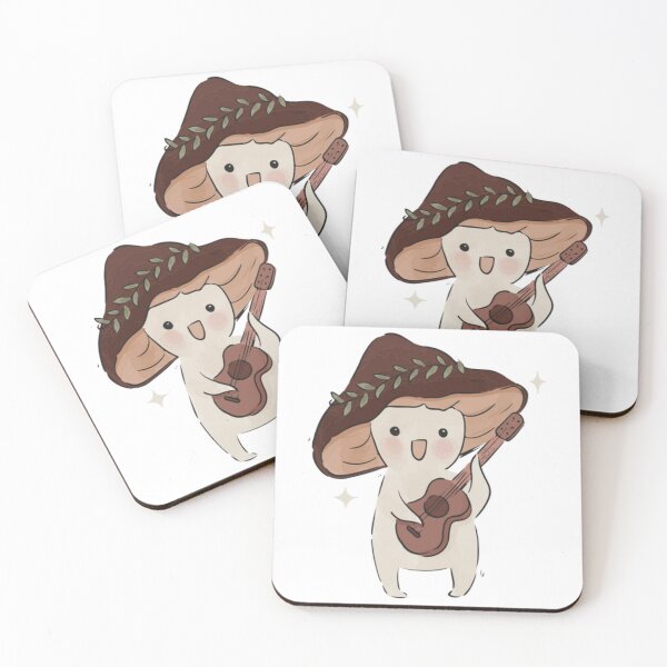 Item preview, Cute mushroom playing guitar designed and sold by Farid1Shop.