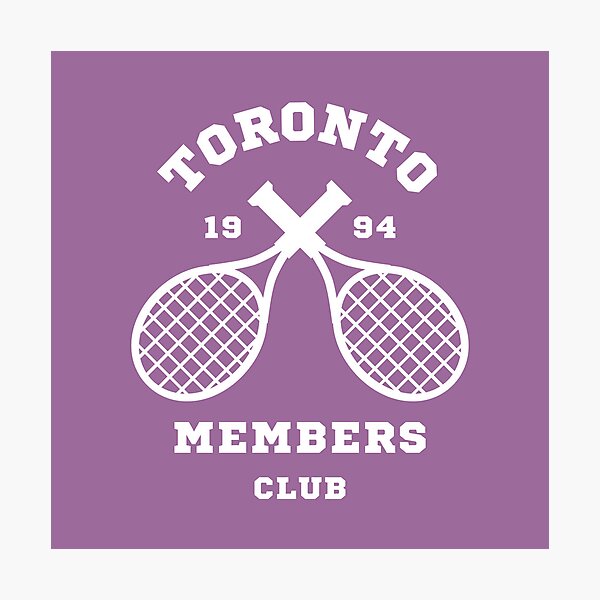 Impression photo « Toronto Tennis Members Club 1994 Violet Blanc », par