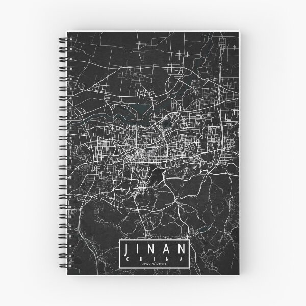 Item preview, Jinan City Map of Shandong, China - Dark designed and sold by deMAP.