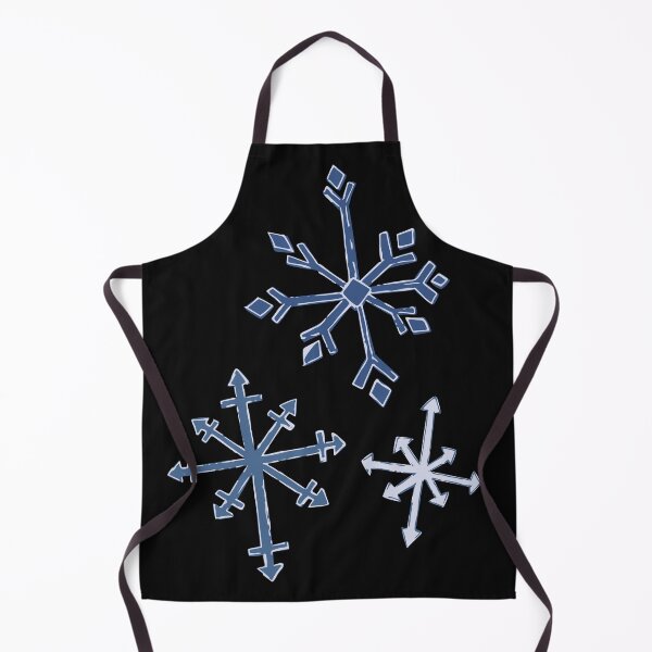Item preview, Trio of Large Blue Snowflakes, Winter Illustration designed and sold by AngelDawnDesign.