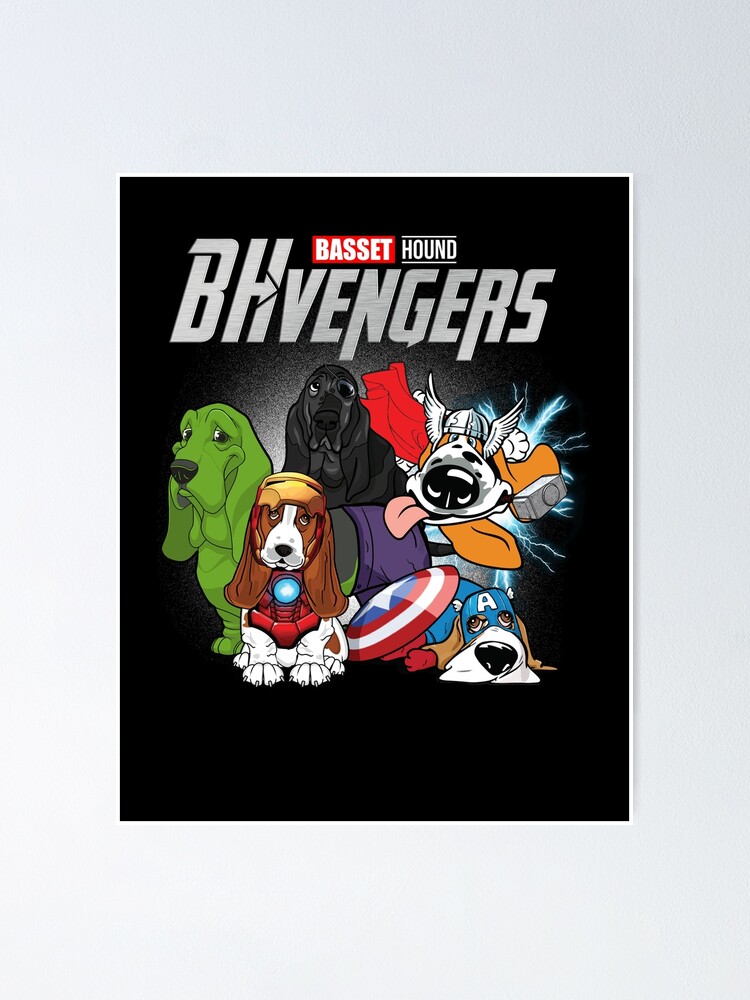 Bhvengers T-Shirt Basset Hound Shirt Funny Dog Lover Bhvengers T-Shirt Basset Hound Shirt Funny Dog Lover