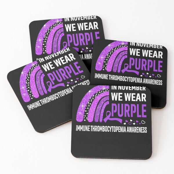 Item preview, In November We Wear Purple Immune Thrombocytopenia Awareness designed and sold by Gillosina.