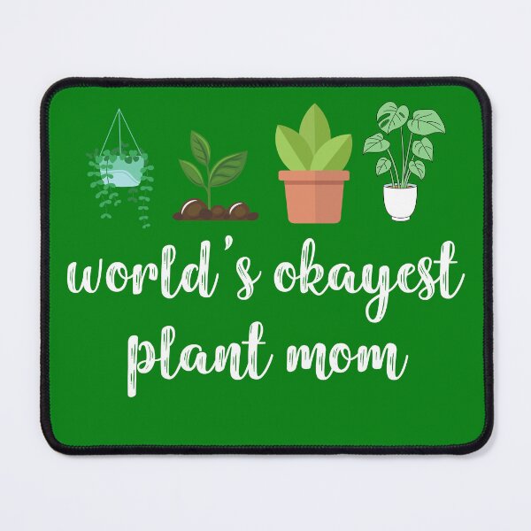 Item preview, worlds okayest plant mom stickers, funny plant stickers, succulent stickers, flower stickers, plant life stickers plant laptop stickers designed and sold by TomorrowQuotes.