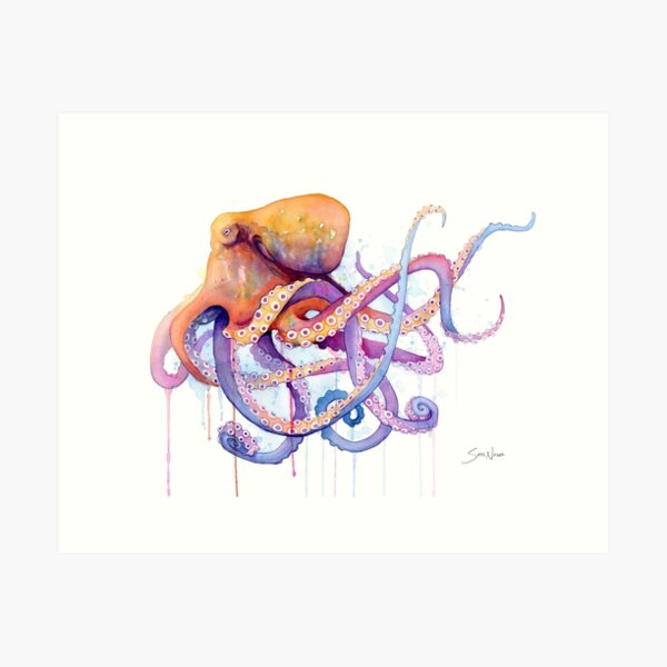 Octopus II Art Print