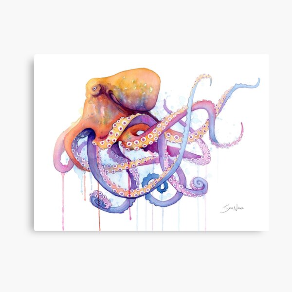 Octopus II Metal Print
