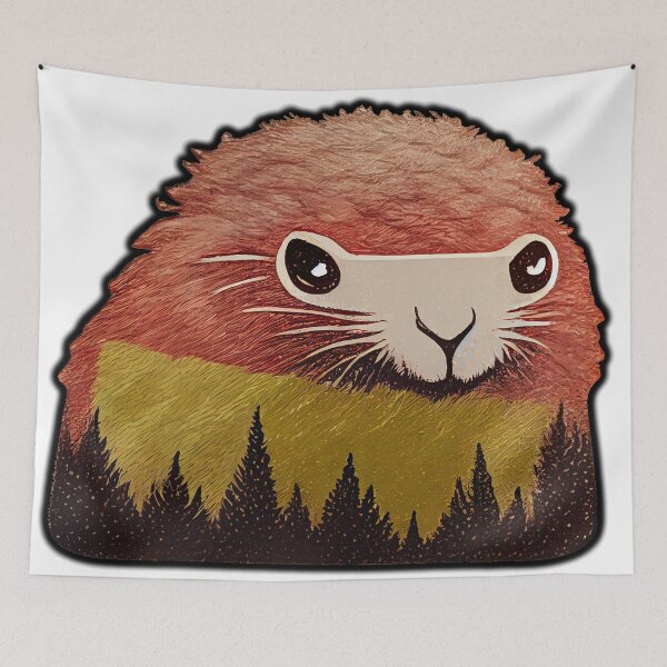 Item preview, Stylized Marmot #1 designed and sold by WoolKing.