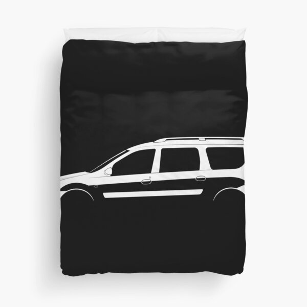 Dacia Logan (2004) Silhouette Duvet Cover for Sale by in-transit