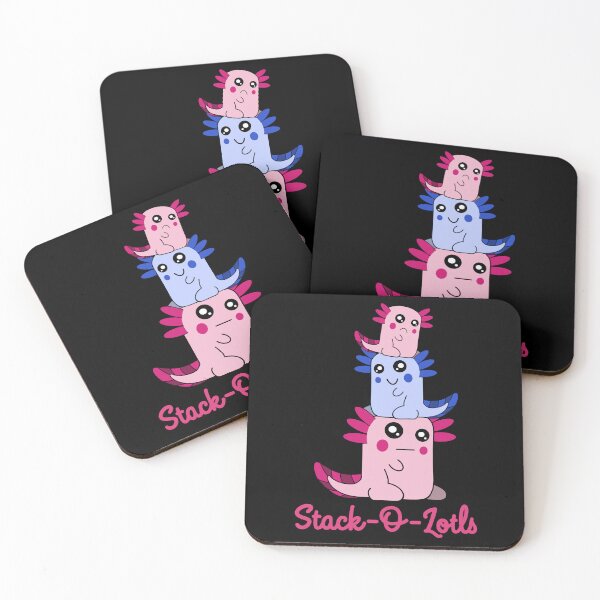 Item preview, Stack of Axolotls Stack O Lotls Cute Axolotl Pun designed and sold by eternallygifted.