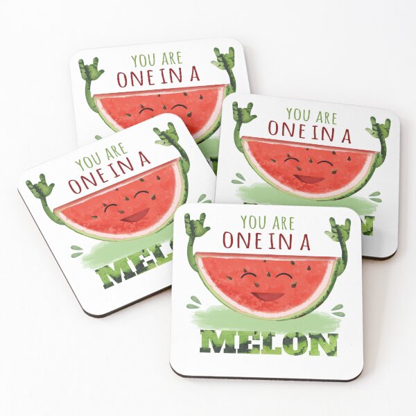 Item preview, You Are One In a Melon - Watermelon Food Pun designed and sold by PirateAvocado.